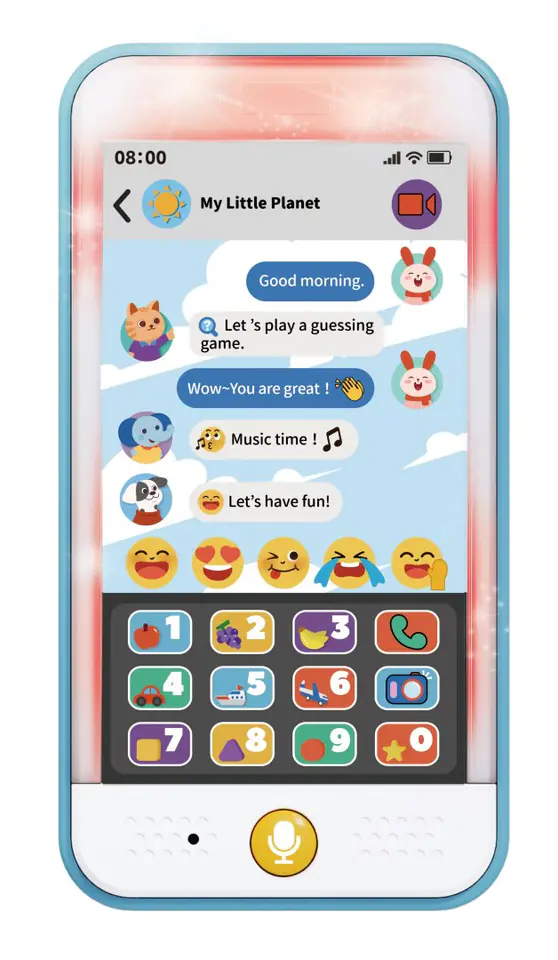 ⁨Multifunkcyjny Smartphone Hola dla dzieci 6m+ Interaktywne Przyciski + Funkcja Nagrywania + 2 Tryby zabawy⁩ w sklepie Wasserman.eu