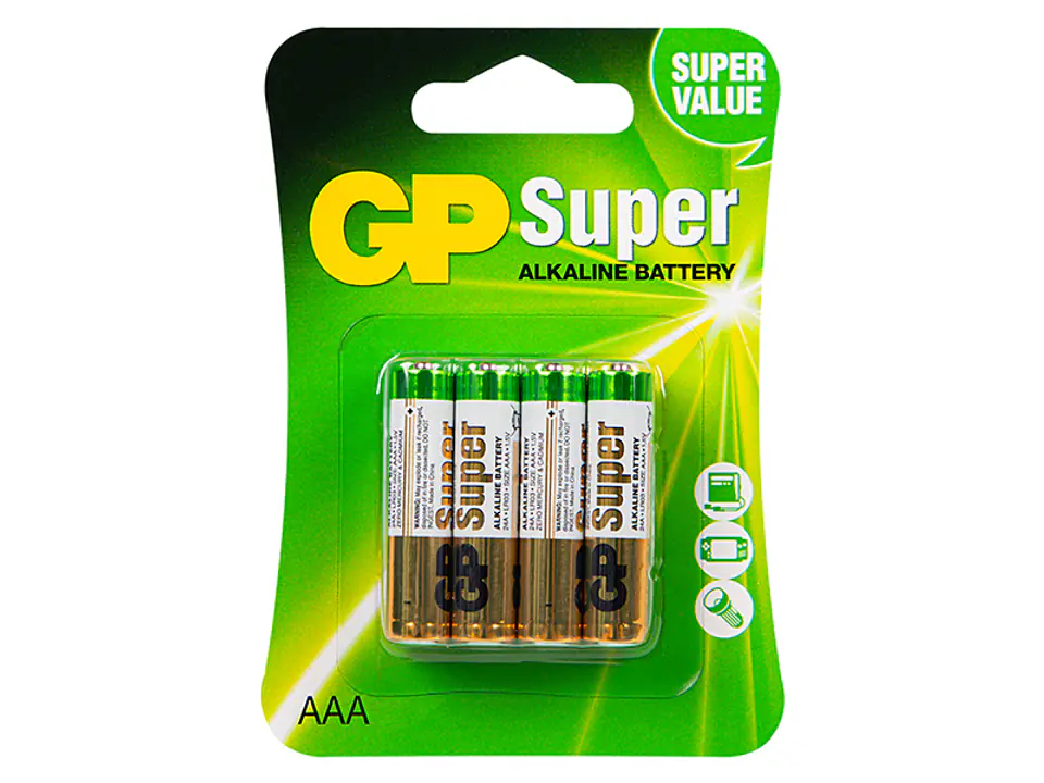 ⁨Bateria alkaliczna AAA 1.5 LR3 GP SUPER 8szt⁩ w sklepie Wasserman.eu