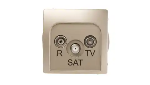 ⁨Simon Basic Gniazdo antenowe RD/TV/SAT końcowe satynowe BMZAR-SAT1.3/1.01/29⁩ w sklepie Wasserman.eu