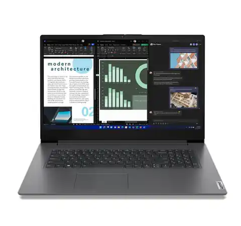 ⁨Lenovo V V17 Laptop 43.9 cm (17.3") Full HD Intel® Core™ i5 i5-1335U 8 GB DDR4-SDRAM 512 GB SSD Wi-Fi 6 (802.11ax) Windows 11 Pro Grey⁩ at Wasserman.eu