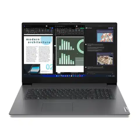 ⁨Lenovo V V17 Laptop 43.9 cm (17.3") Full HD Intel® Core™ i7 i7-1355U 16 GB DDR4-SDRAM 512 GB SSD Wi-Fi 6 (802.11ax) Windows 11 Pro Grey⁩ at Wasserman.eu