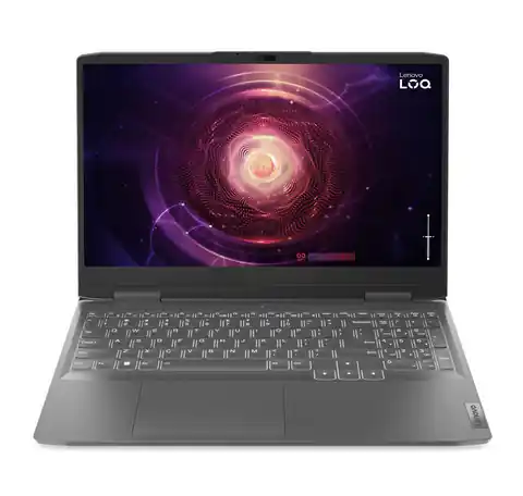 ⁨Lenovo LOQ 15APH8 Laptop 39.6 cm (15.6") Full HD AMD Ryzen™ 5 7640HS 16 GB DDR5-SDRAM 512 GB SSD NVIDIA GeForce RTX 4060 Wi-Fi 6 (802.11ax) NoOS Grey⁩ at Wasserman.eu