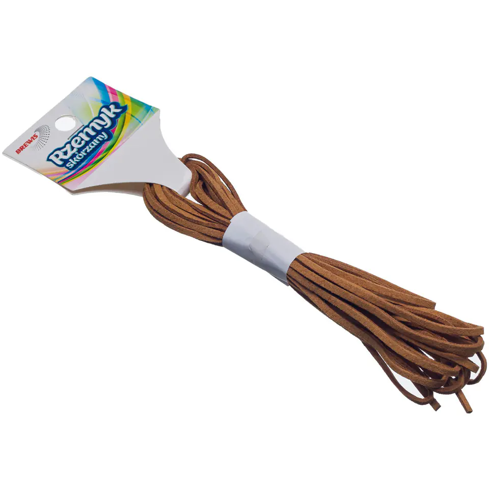 ⁨Rzemyk skórzany brązowy 5m RS5 BREWIS⁩ w sklepie Wasserman.eu