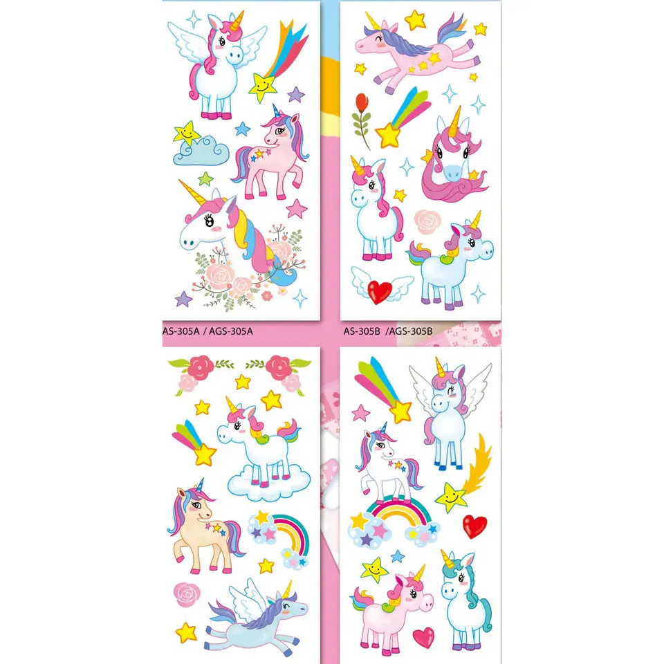 ⁨Naklejki z brokatem JEDNOROŻCE mix CLA13 BREWIS⁩ w sklepie Wasserman.eu