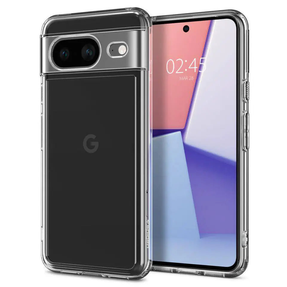 ⁨Etui GOOGLE PIXEL 8 Spigen Ultra Hybrid Crystal transparentne⁩ w sklepie Wasserman.eu