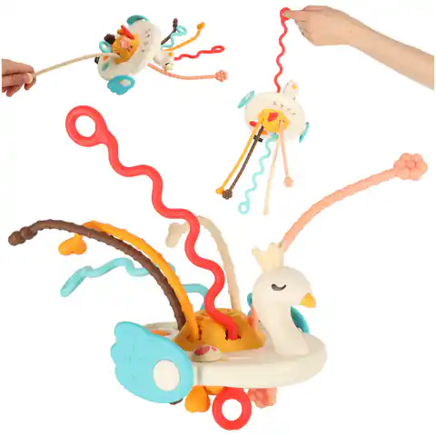 ⁨Zabawka sensoryczna gryzak Montessori dla niemowląt łabędź⁩ w sklepie Wasserman.eu