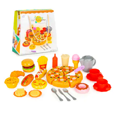 ⁨Zestaw zabawkowy fast food pizza frytki hotdog dla dzieci na rzepy⁩ w sklepie Wasserman.eu