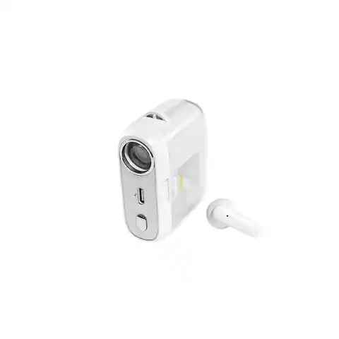 ⁨WEKOME S28 Pop Digital Series - Bezprzewodowe słuchawki Bluetooth V5.3 TWS z etui ładującym z funkcją projektora (Biały)⁩ w sklepie Wasserman.eu