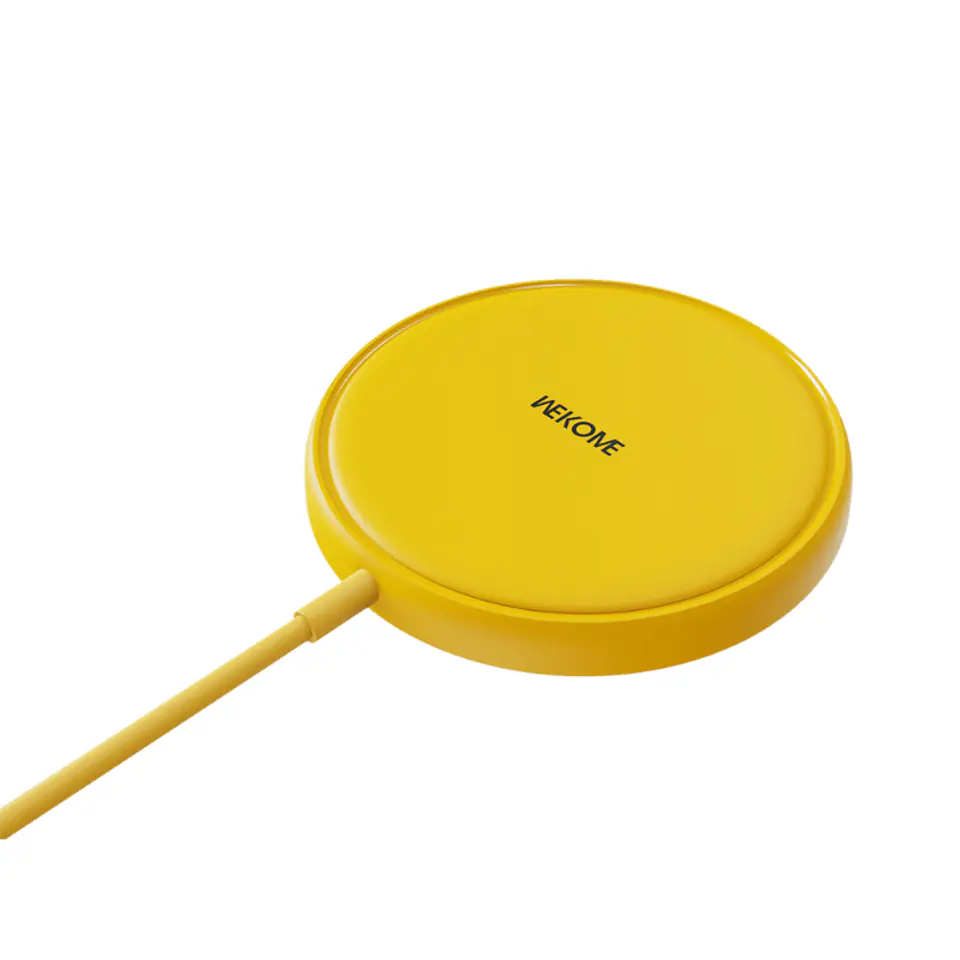 ⁨WEKOME WP-U166 Tint Series - Ładowarka indukcyjna MagSafe 15W (Żółty)⁩ w sklepie Wasserman.eu