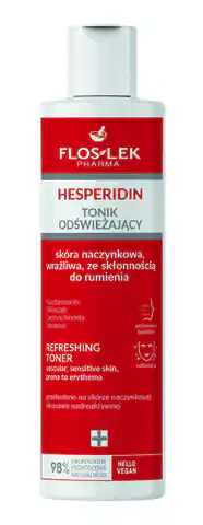 ⁨FLOSLEK Pharma Hesperidin Tonik odświeżający - skóra naczynkowa,wrażliwa ze skłonnością do rumienia 225ml⁩ w sklepie Wasserman.eu