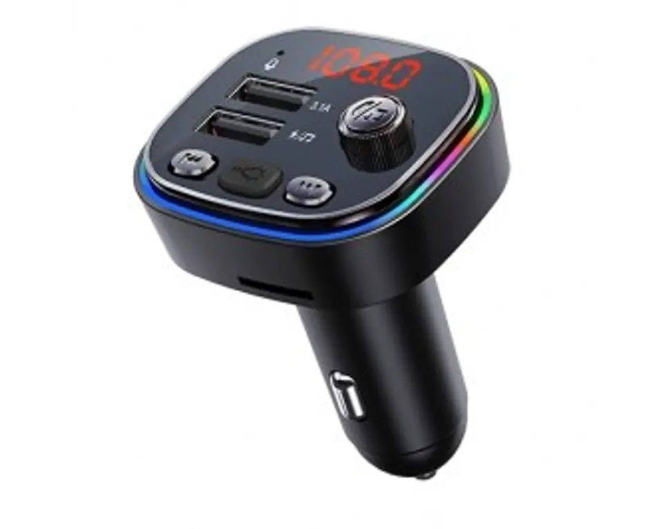 ⁨Vakoss TC-B439K FM transmitter 87.5 - 108 MHz Bluetooth/USB Black⁩ at Wasserman.eu