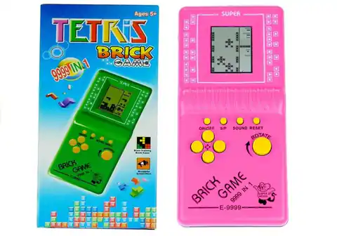 ⁨Gra Elektroniczna Tetris Kieszonkowa Różowa⁩ w sklepie Wasserman.eu