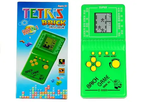 ⁨Gra Elektroniczna Tetris Kieszonkowa Zielona⁩ w sklepie Wasserman.eu