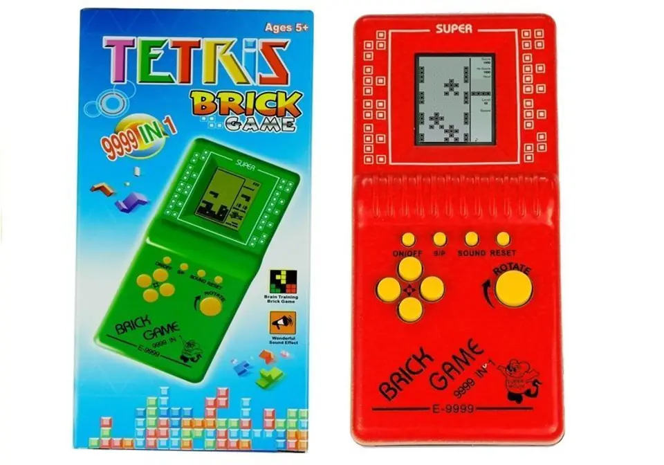 ⁨Gra Elektroniczna Tetris Kieszonkowa Czerwona⁩ w sklepie Wasserman.eu