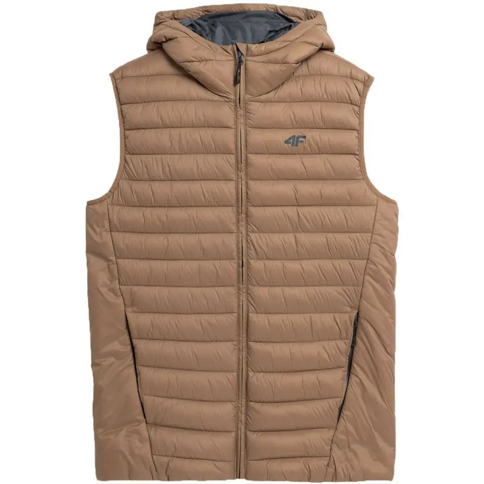 ⁨Men's vest 4F M063 light brown 4FAW23TVESM063 82S⁩ at Wasserman.eu