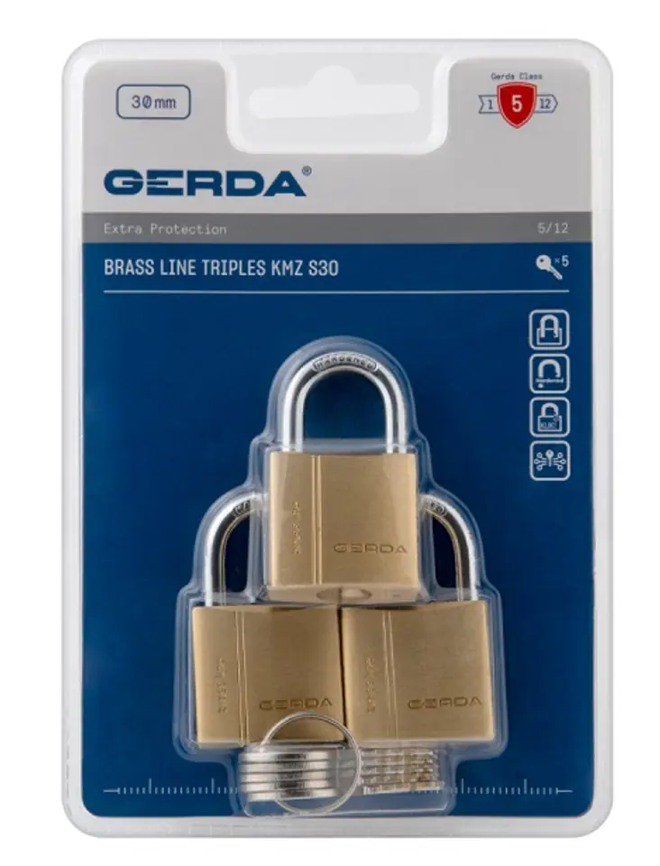ZESTAW 2-TWINS KŁÓDEK MOSIĘŻNYCH BRASS LINE KMZ S40, BLISTER w sklepie Wasserman.eu