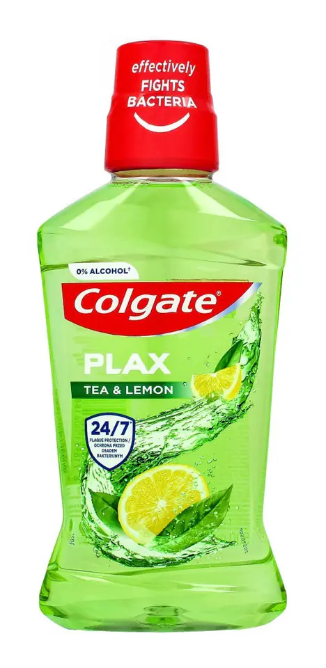 ⁨Colgate Plax Tea & Lemon Płyn do płukania ust 500ml⁩ w sklepie Wasserman.eu