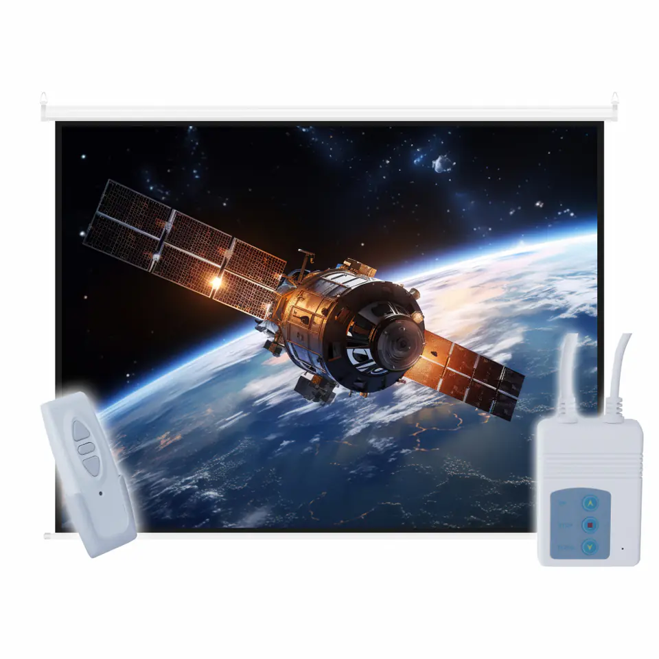 ⁨EKRAN ELEKTRYCZNY 100" 152x203cm z pilotem EA-100 4:3 ART⁩ w sklepie Wasserman.eu