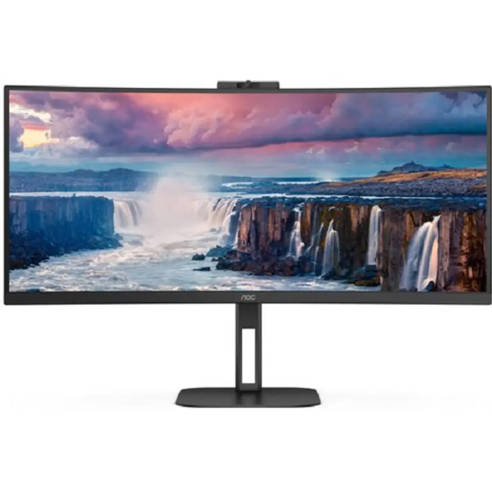 ⁨Monitor AOC 34" 3440 x 1440 CU34V5CW/BK Czarny⁩ w sklepie Wasserman.eu