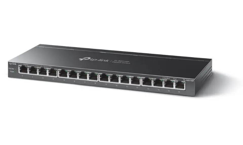 ⁨Przełącznik TP-LINK TL-SG116P 16x 10/100/1000⁩ w sklepie Wasserman.eu