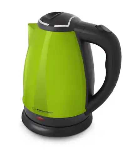 ⁨Esperanza EKK113G electric kettle 1.8 L 1800 W Black, Green⁩ at Wasserman.eu