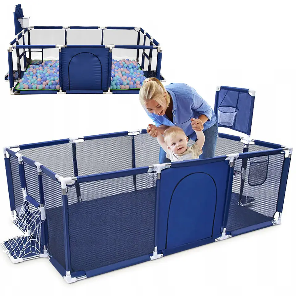 ⁨KOJEC Z KOSZEM BRAMKĄ SUCHY BASEN DLA DZIECI NICEKIDS 235 x 129 cm⁩ w sklepie Wasserman.eu