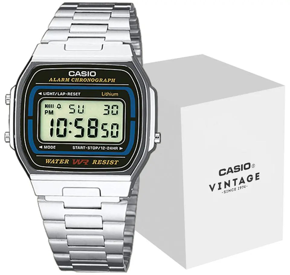 ⁨Zegarek CASIO A164WA-1VES Unisex⁩ w sklepie Wasserman.eu