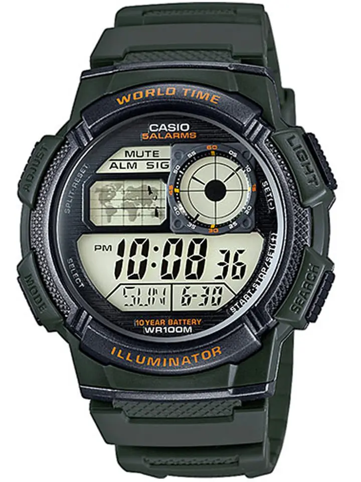 Zegarek Męski CASIO AE-1000W-3AVDF + BOX w sklepie Wasserman.eu
