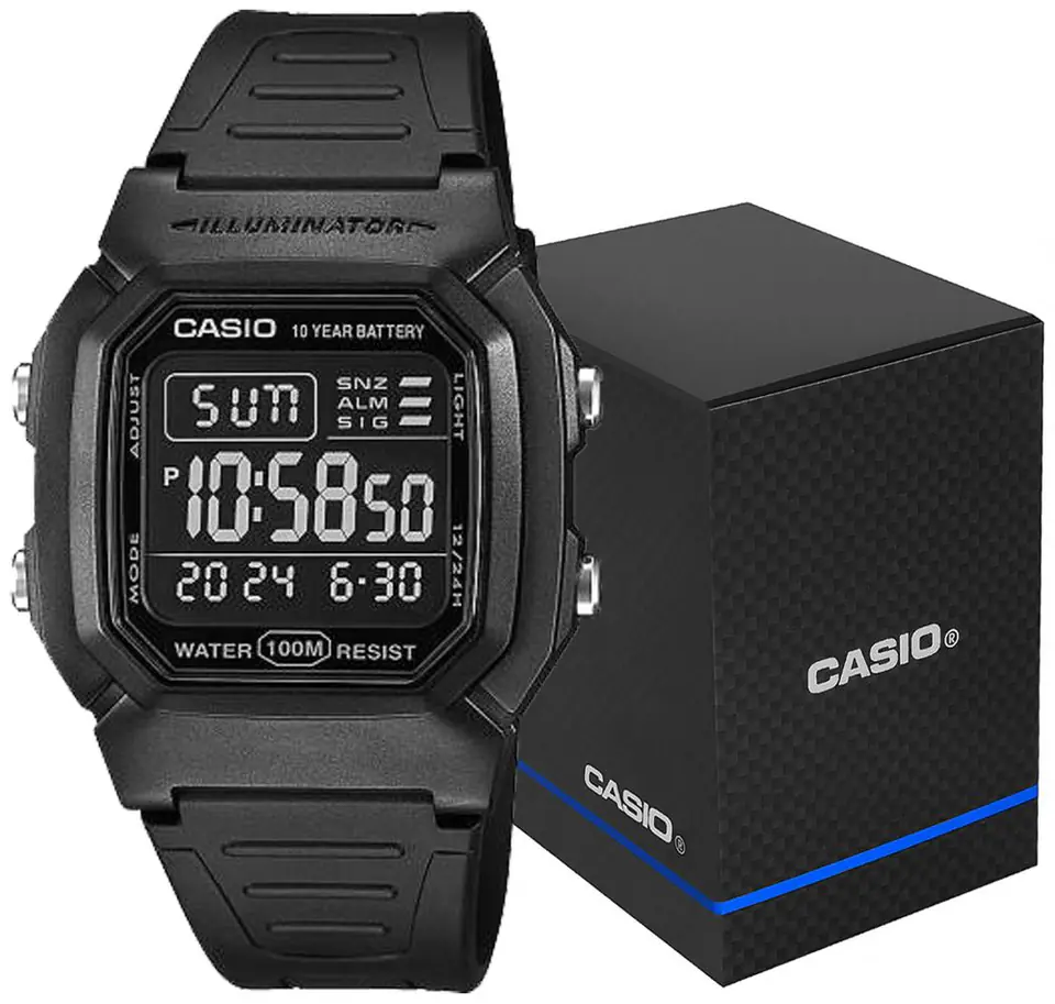 ⁨Zegarek Męski CASIO W-800H-1BVES + BOX⁩ w sklepie Wasserman.eu
