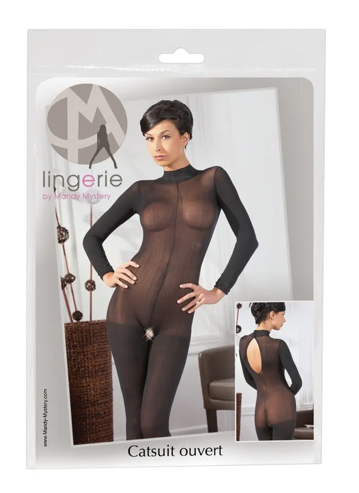 ⁨Catsuit with Lace Collar S/M⁩ w sklepie Wasserman.eu