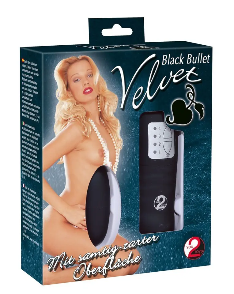 ⁨Vibrating egg - Velvet bullet black⁩ at Wasserman.eu