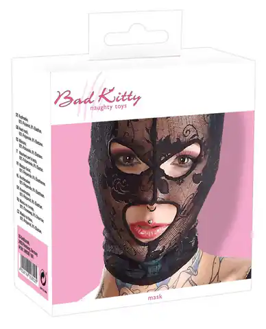 ⁨BK lace mask with eye and mouth holes⁩ at Wasserman.eu