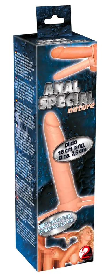 ⁨Anal dildo with Anal Special ring 16 cm⁩ at Wasserman.eu