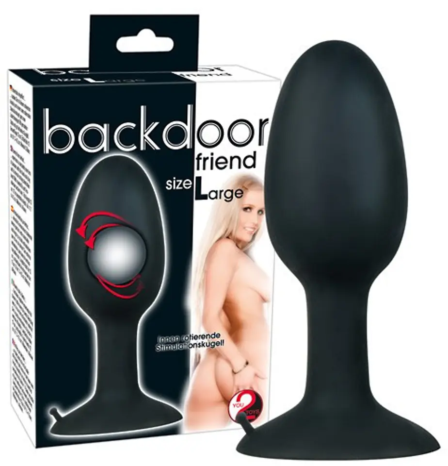 ⁨Korek analny silikonowy Backdoor Friend 12 cm⁩ w sklepie Wasserman.eu