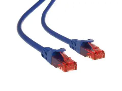 ⁨MCTV-301 N 47262 Przewód kabel patchcord UTP cat6 wtyk-wtyk 1m niebieski⁩ w sklepie Wasserman.eu