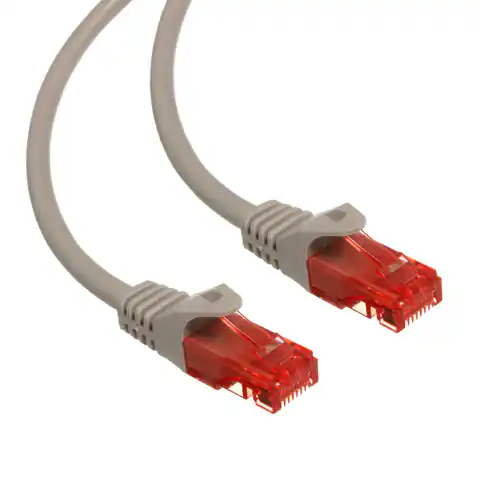 ⁨MCTV-300 S 47257 Przewód kabel patchcord UTP cat6 wtyk-wtyk 0,5m szary⁩ w sklepie Wasserman.eu