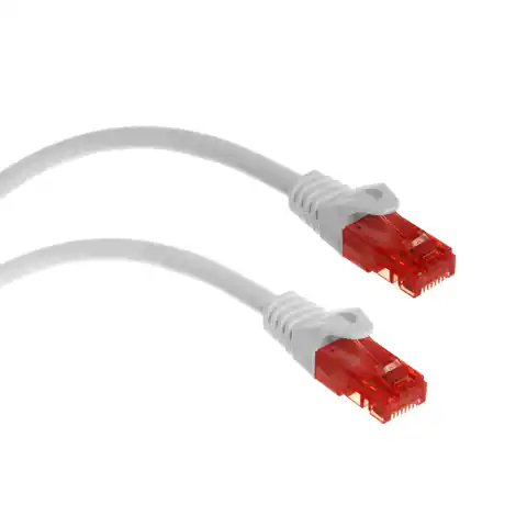 ⁨MCTV-303 W 47278 UTP patch cord cable cat6 plug-plug 3m white⁩ at Wasserman.eu