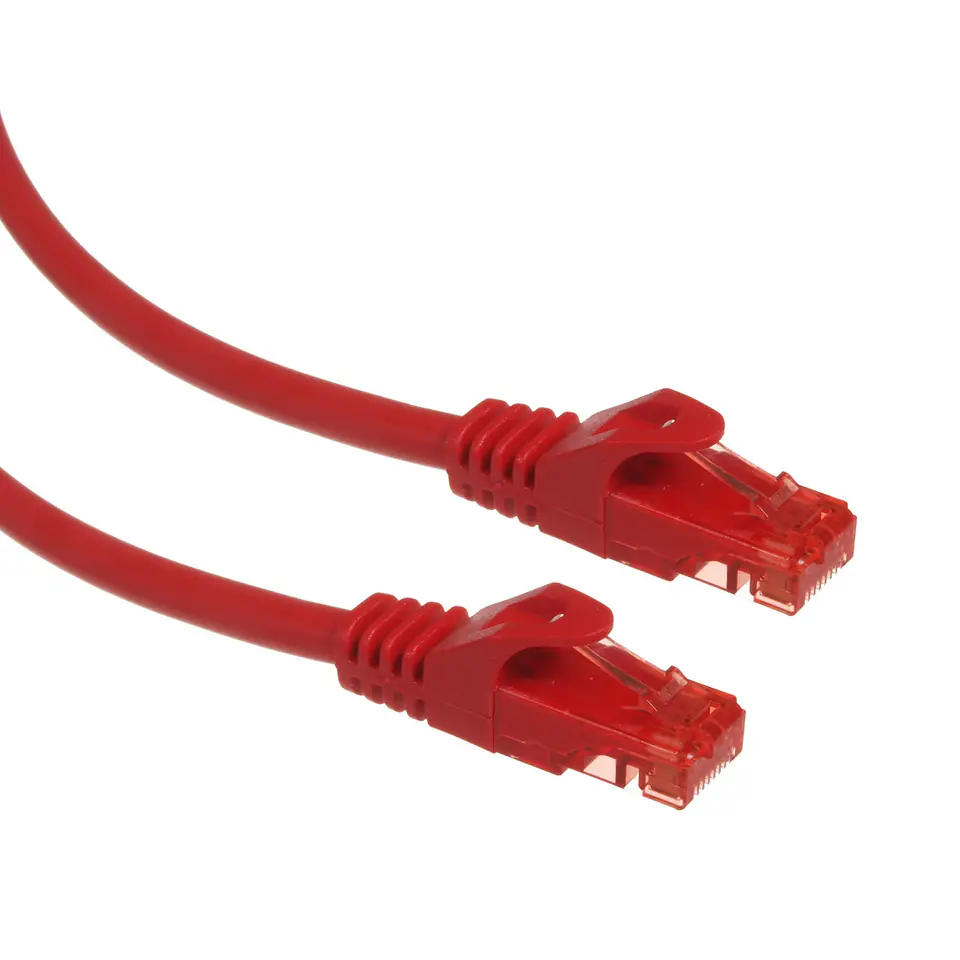 ⁨MCTV-303 R 47279 UTP patch cord cable cat6 plug-plug 3m red⁩ at Wasserman.eu