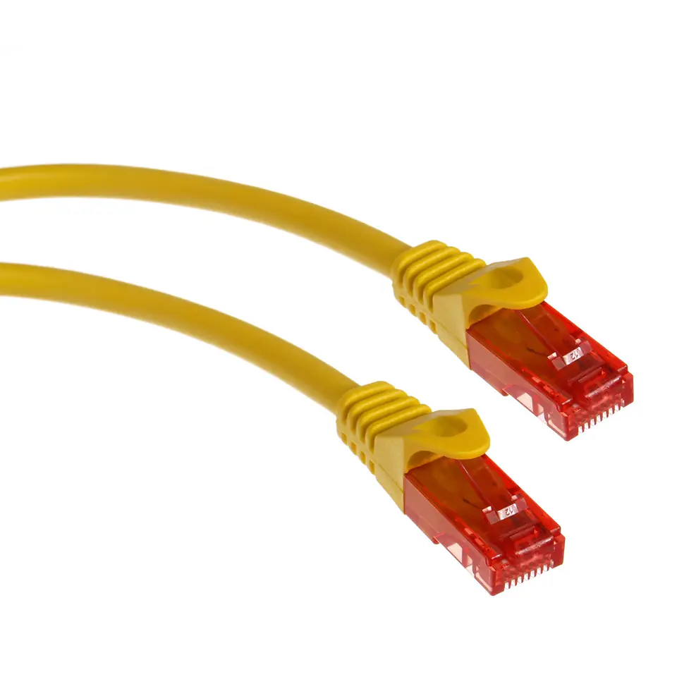 ⁨MCTV-300 Y 47260 UTP patch cord cable cat6 plug-plug 0.5m yellow⁩ at Wasserman.eu