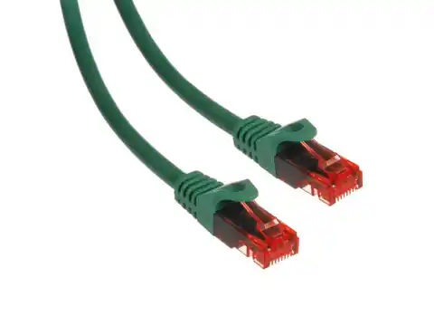 ⁨MCTV-300 G 47261 Przewód kabel patchcord UTP cat6 wtyk-wtyk 0,5m zielony⁩ w sklepie Wasserman.eu
