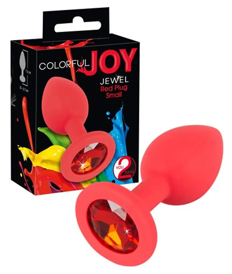 ⁨Silicone stopper Joy Jewel red 7.2 cm⁩ at Wasserman.eu