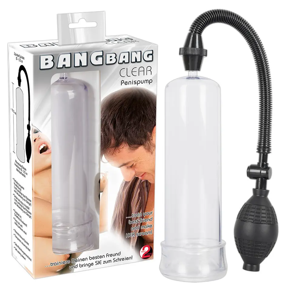 ⁨Pompka Bang bang przezroczysta⁩ w sklepie Wasserman.eu