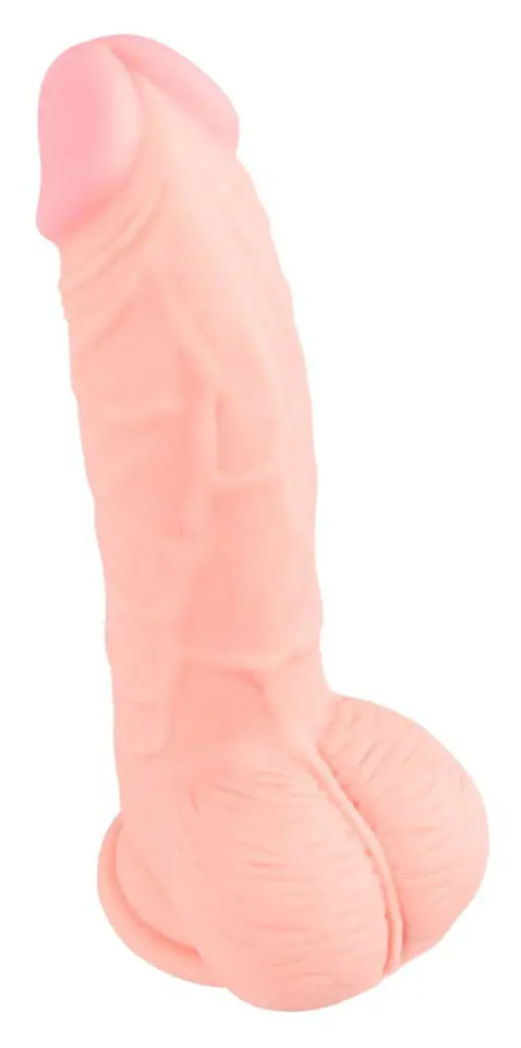 ⁨Dildo silikonowe medyczne z przyssawką 20 cm⁩ w sklepie Wasserman.eu
