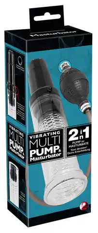 ⁨Penis pump with vibration + masturbator⁩ at Wasserman.eu