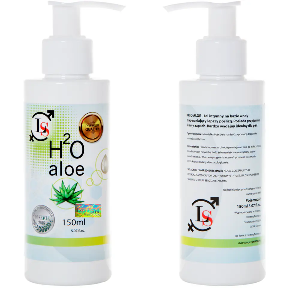 ⁨Lubrykant H2O Aloe 150 ml LoveStim⁩ w sklepie Wasserman.eu