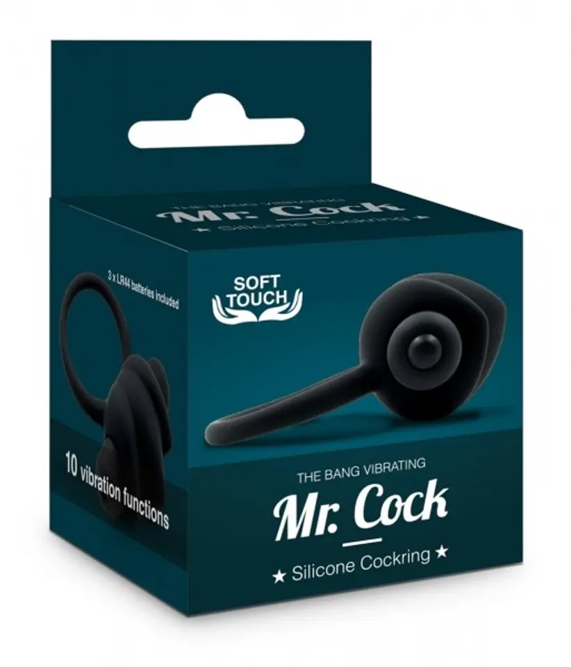 Silicone Mr. Cock ring with vibration at Wasserman.eu