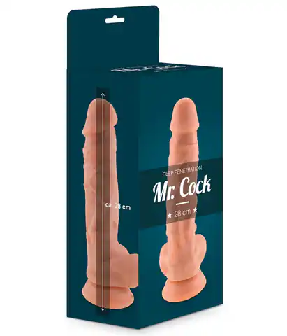 ⁨Dildo z przyssawką 28 cm Mr. Cock⁩ w sklepie Wasserman.eu