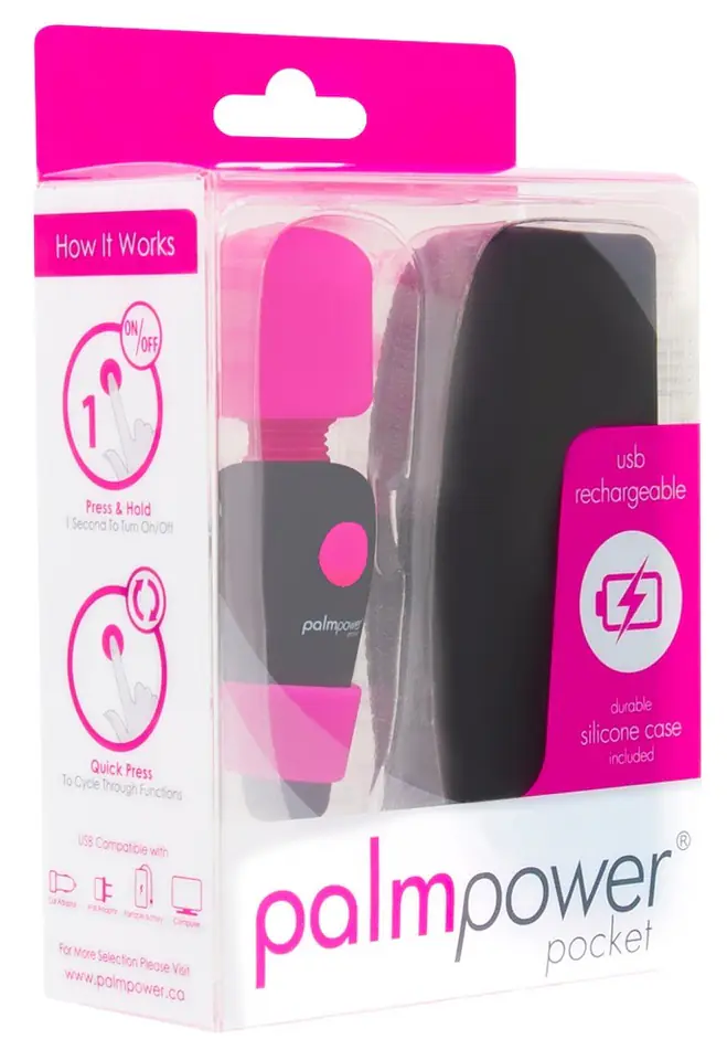 ⁨Kieszonowy masażer Palm Power Pocket⁩ w sklepie Wasserman.eu