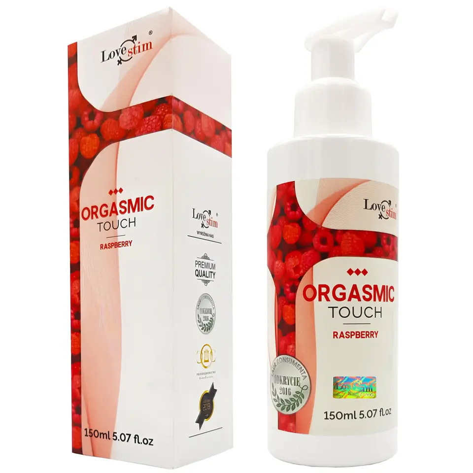 ⁨Olejek do masażu Orgasmic Touch Malina 150ml LoveStim⁩ w sklepie Wasserman.eu