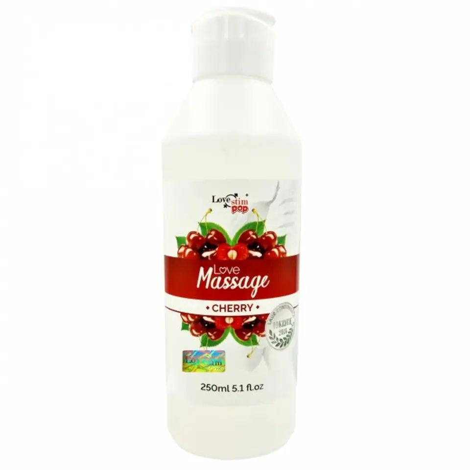 ⁨Massage oil and cherry lubricant 250ml LoveStim⁩ at Wasserman.eu